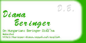 diana beringer business card